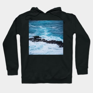 Blue Frothy Ocean Hoodie